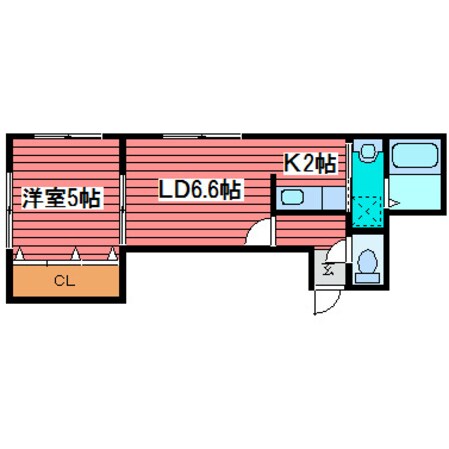 サンタバサ月寒壱番館の物件間取画像